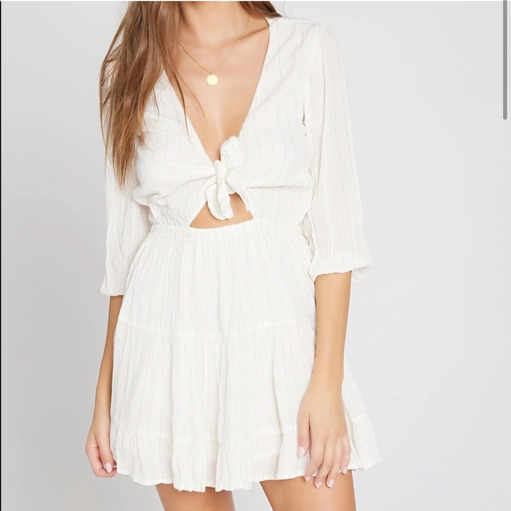 L Space Stay Golden Dress, White